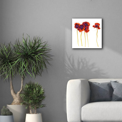 «Splash Garden 2 On White» par Shirley Novak, art mural sur toile