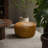 Elijah Pouf Brown Leather