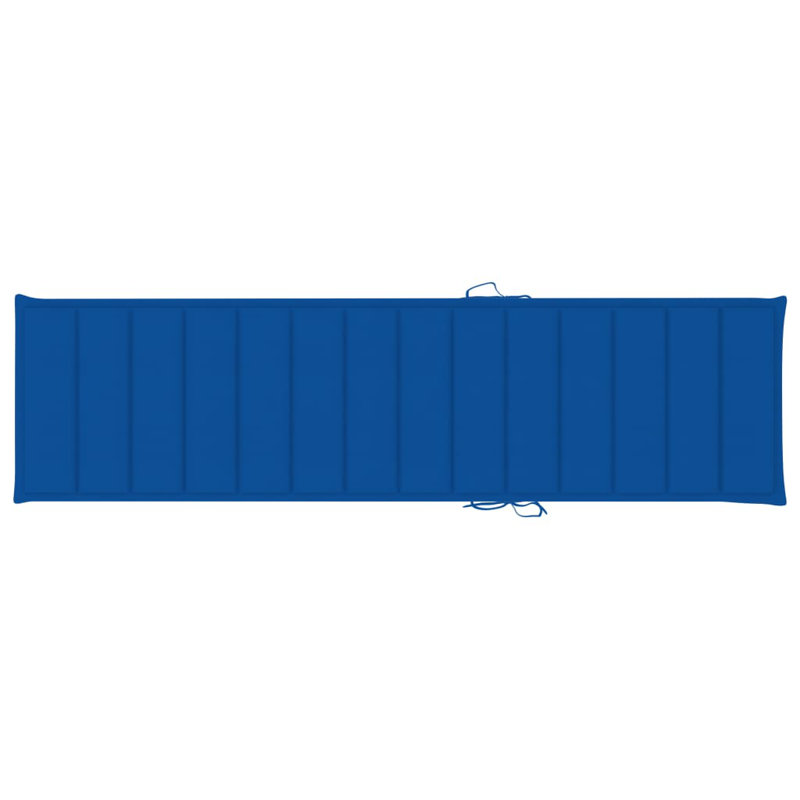 Coussin de siège / dossier d'extérieur, Bleu royal, L 19,7 po x P 78,7 po x H 1,2 po