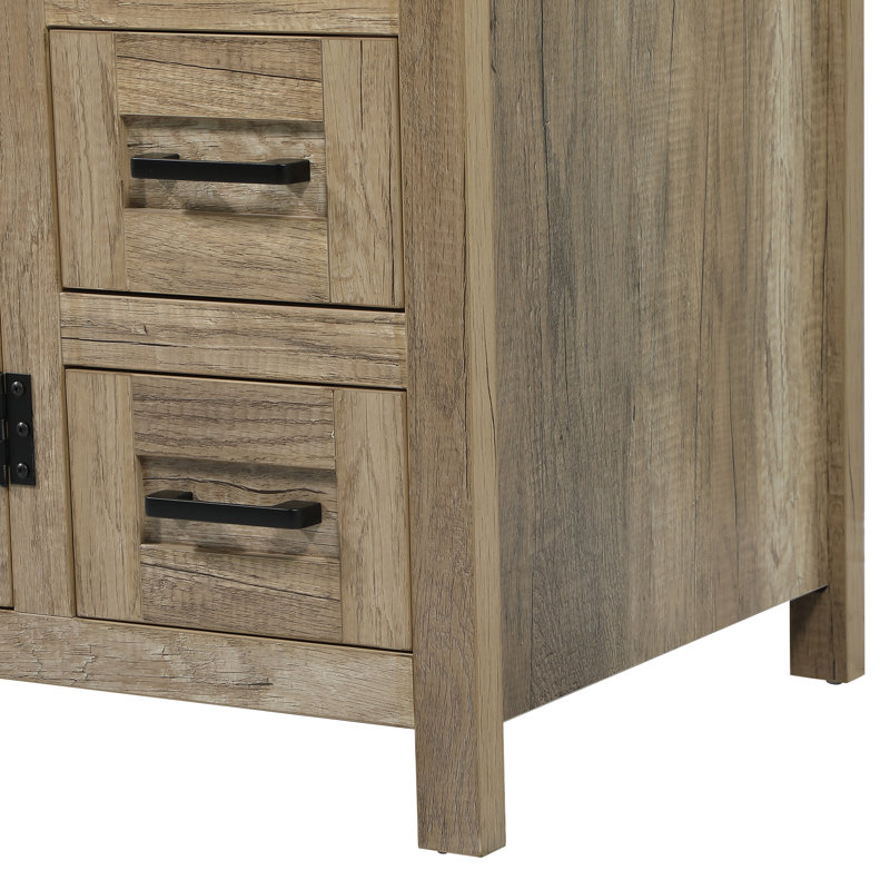Ensemble de meuble-lavabo simple 32 po Slayton, Chêne naturel