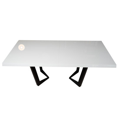 Caiomhe Extendable Metal Base Dining Table
