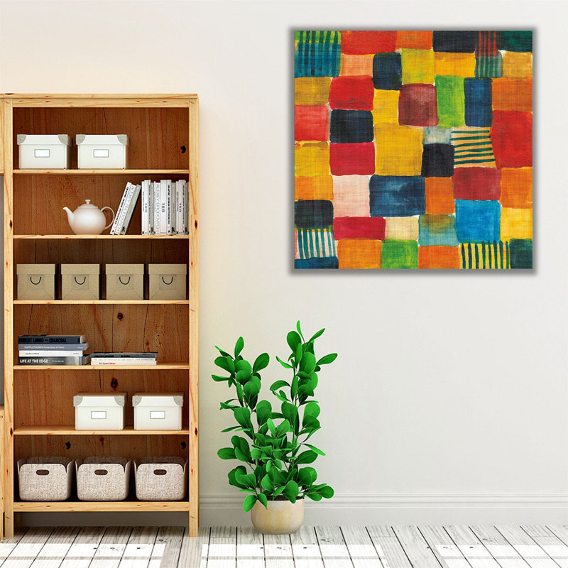 City Block II - reproduction d'art sur toile, H 12 po x l 12 po