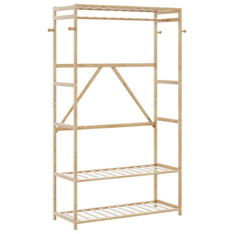  Portant à vêtements avec tablettes 43,3 po x 15,7 po x 68,9 po