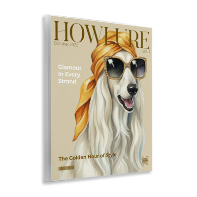 Howlure Dog Fashion Magazine, plaque murale, design par A Barefoot Stylist