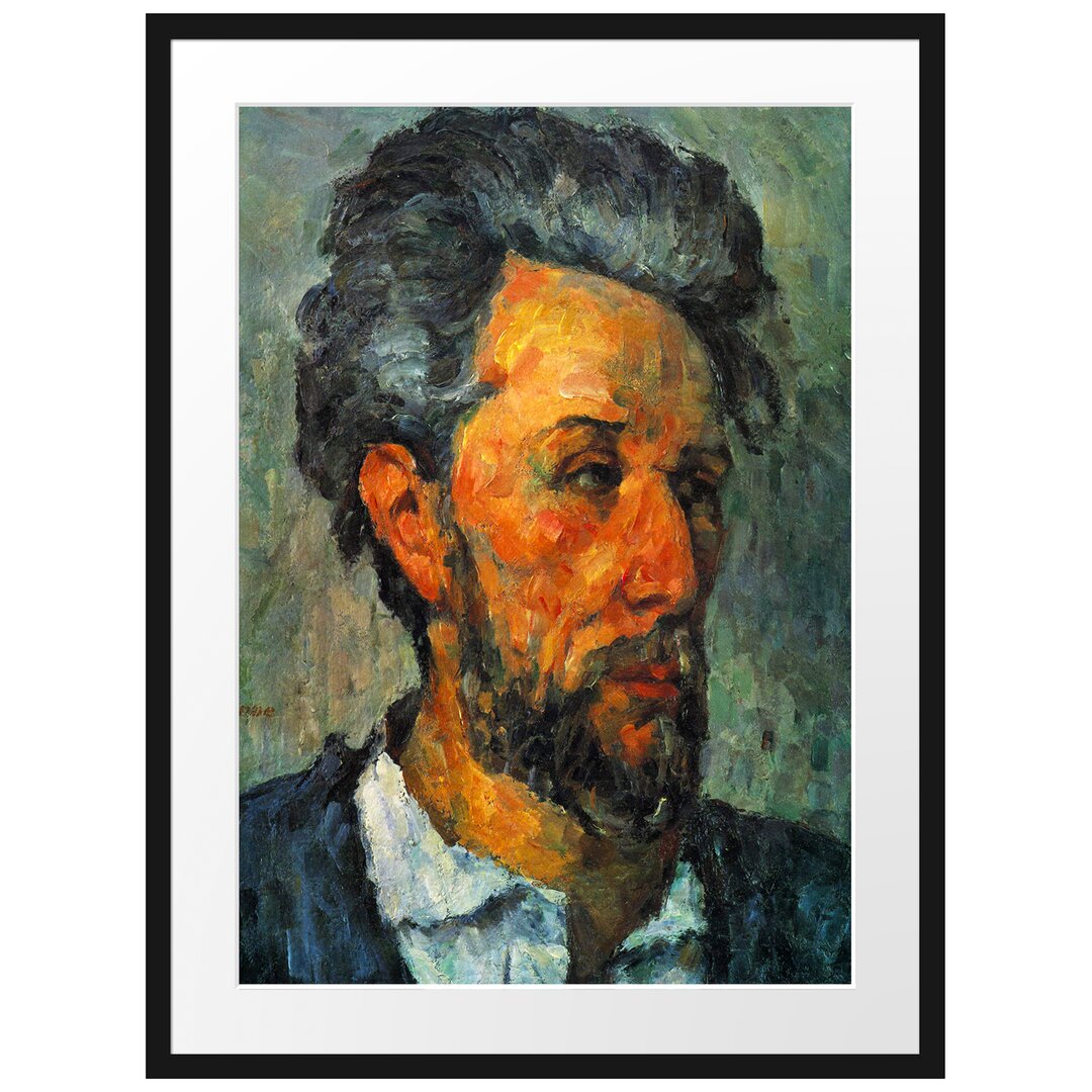 Gerahmter Kunstdruck Portrait of Victor Chocquet von Paul Cezanne