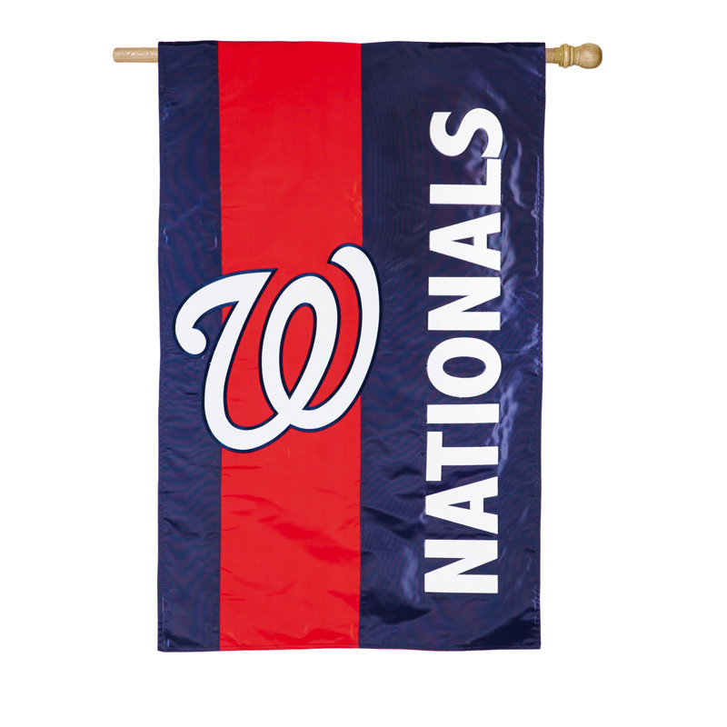Polyester 44 x 28 po mlb 2 côtés drapeau maison, Nationals de Washington