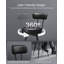 Upholstered Counter Stool with Metal Frame-1082619150