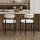 Upholstered 25.8" Counter Stool,  Modern Sleek Bar Chair (Set of 2)