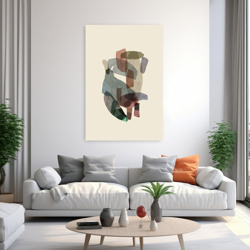 Art contemporain contemporain abstrait, H 60 po x l 40 po