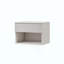 Ensemble de 2 tables de chevet murales modernes avec tiroir, tablette ouverte et design sculpté pour une utilisation polyvalente à la maison-1439433212