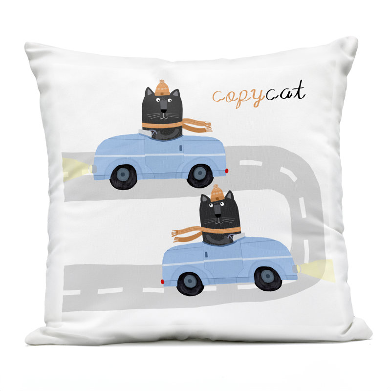 Coussin d'extérieur Be A Friend Birds, imprimé par Carla Daly