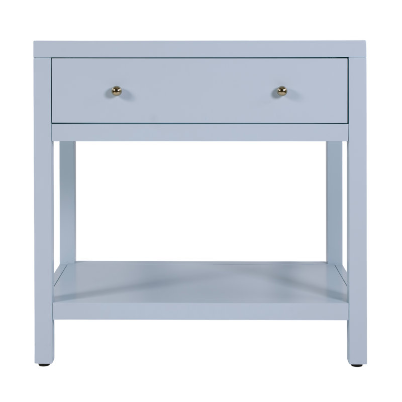 Table de chevet 1 tiroir Celine, Bleu clair