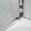 56'' - 60'' W x 58'' H Double Added Framed Tub Door with Clear Glass-54508390