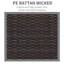 Cybele Rattan Wicker 3-seater Sofa Chair Patio Furniture w/ Cushion-479967331