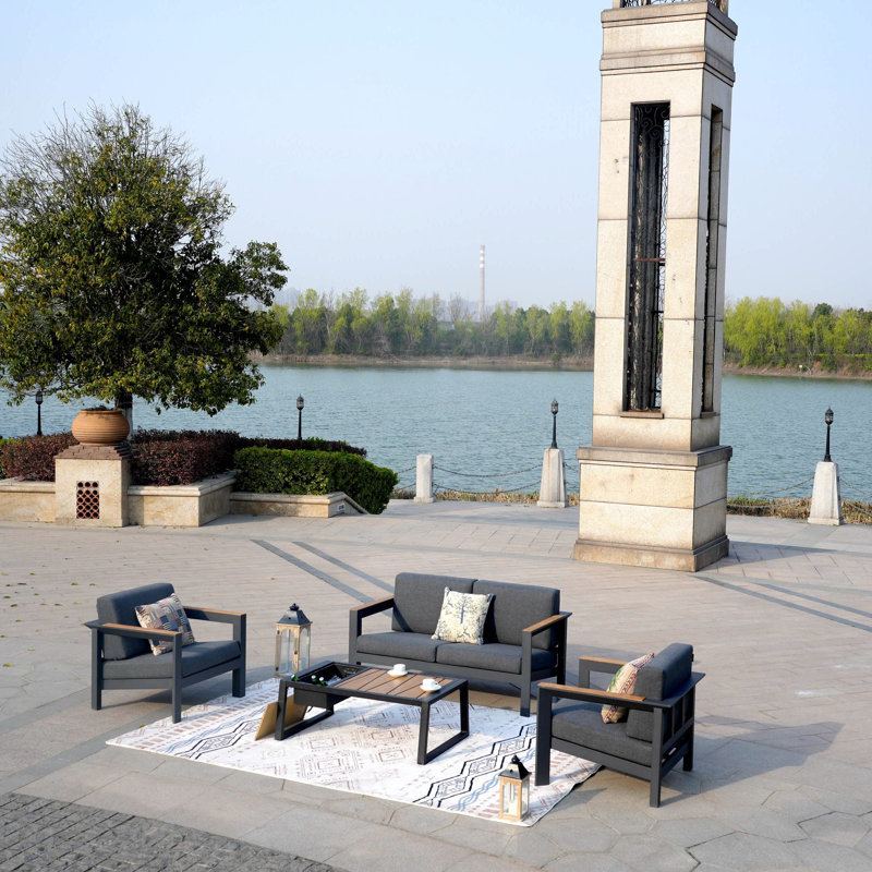 4 - Person Patio Conversation Set with Cushions