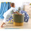 Pouf moderne vert, 14,6 po de diamètre x 15,0 po de hauteur | 50% coton / 50% velours, pieds cachés enduits de PVC | 35 éponges orthopédiques 35 avec une épaisseur de 2,4 po | Parfait pour les espaces de divertissement pour bébés et enfants-1937545563