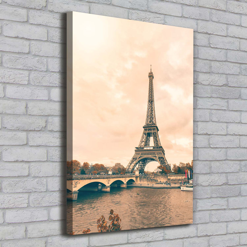 Eiffel Tower Paris - Wrapped Canvas Print