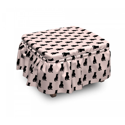 Box Cushion Ottoman Slipcover