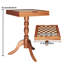 Ensemble de table de backgammon 3-IN-1 Chess Checkers, table d'échecs en bois de qualité supérieure de 18 pouces, ensemble de mobilier de table de jeu de luxe, jeu d'échecs cadeau de jeu de société pour les jeux de société en famille