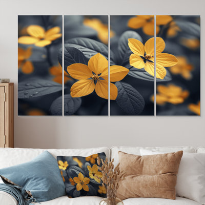 Fleur de cerisier jaune et jaune