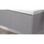 Ensemble de meuble-lavabo double mural 48 po avec lavabo en acrylique Annalisse - devant cannelé, tiroirs à fermeture en douceur-409812168