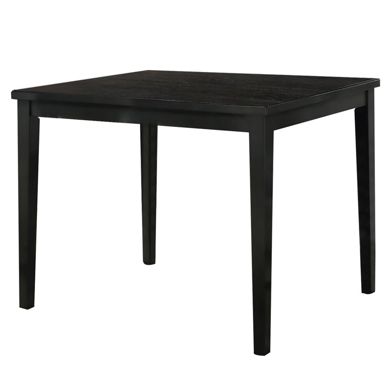 Heni Counter Height Table, 48 Inch Rectangular Top, Dark Walnut Brown