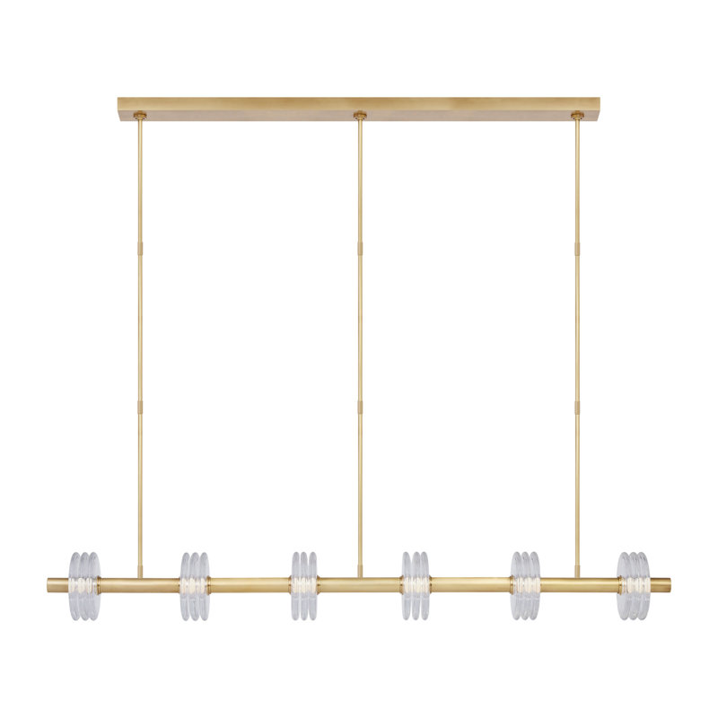 Kelly Wearstler Laurel 6-light extra large linear chandelier