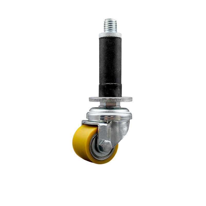 Low Profile Polyurethane Caster with Expanding Stem