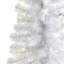 Sapin de Noël artificiel blanc 2 'avec 35 lumières claires