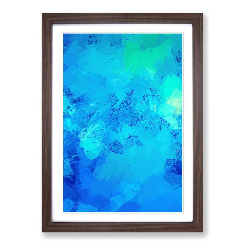 Acceptance Always in Abstract - Picture Frame Graphic Art Print, Walnut Framed, 36cm H x 27cm W x 2cm D