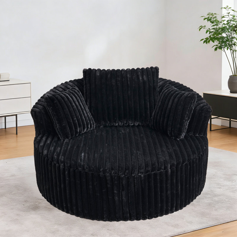 Chaises d'appoint 57 po Cloud, Noir