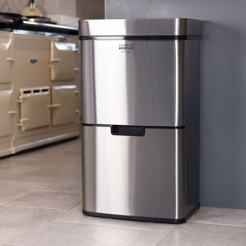 Fogg 62 Litre Motion Sensor Multi-Compartments Rubbish & Recycling Bin