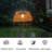 Outdoor Solar Rattan Chandelier Light，Outdoor Hanging Lighting For Gazebo, Patio, And Balcony Decor
