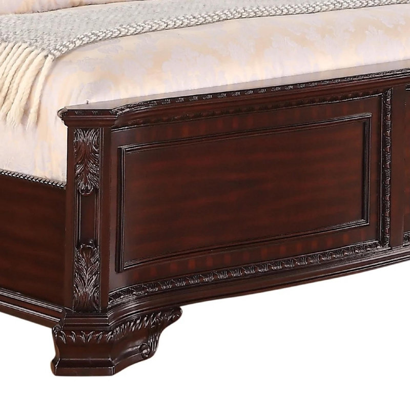 Chef Solid Wood Standard Bed, Queen