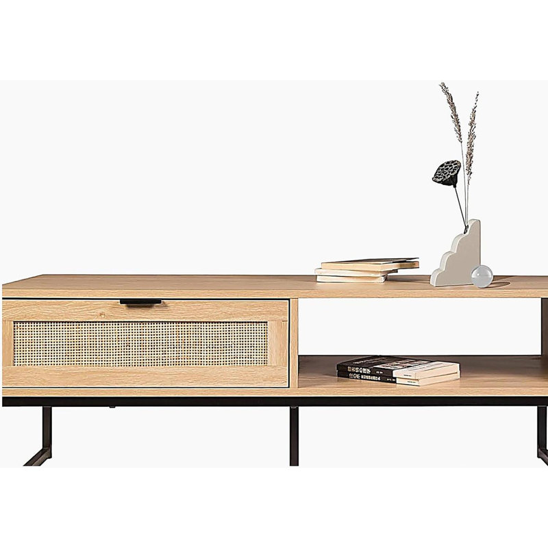 Meuble télé moderne avec casier de rangement et tiroir