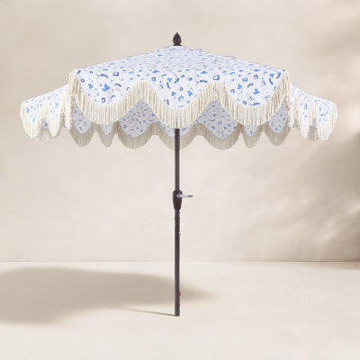 Skyler 108'' Fringe Tilt Top Outdoor Umbrella