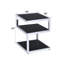 Table de bout carrée en verre avec rangement Miraloma-33420004-120705416