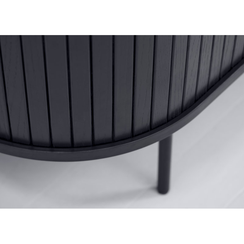 Iris Coffee Table, Black Oak