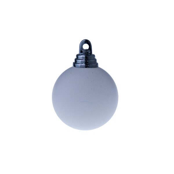 Ball Ornament, 25cm H x 25cm W, White