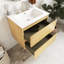 Meuble-lavabo mural 24 po avec lavabo en céramique et trois trous de robinet-1320024770