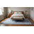 Graceful Marrakech Blue Hand-Knotted Wool Contemporary Transitional 8' x 10' Area Rug
