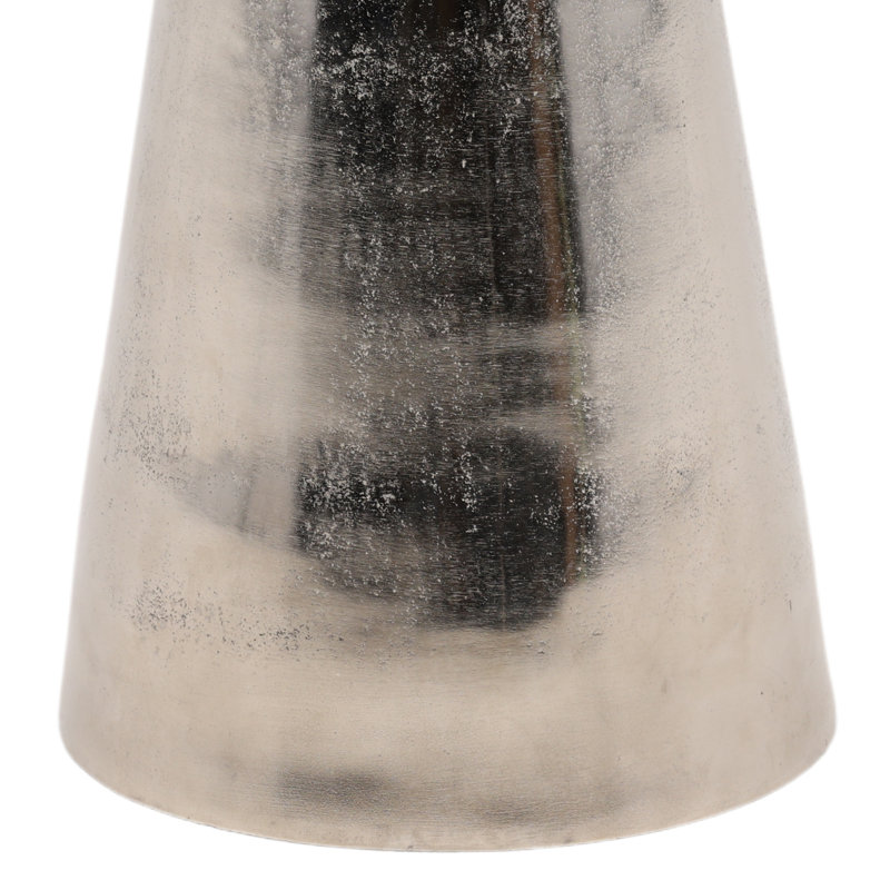 Alaric End Table Silver Large, 22"H x 15.8"W