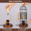 Lampe de table à contrôle tactile, lampe de chevet industrielle à intensité variable à 3 voies, petite table de chevet en métal rétro, lampes de table Steampunk pour chambre à coucher, salon, cuisine (ampoule incluse)