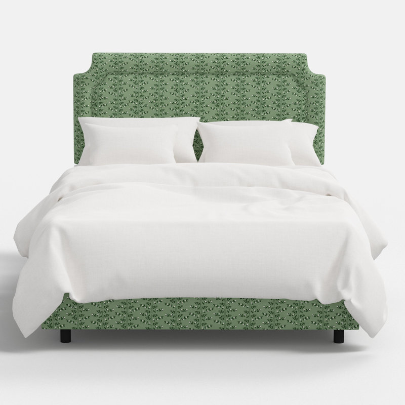 Hampton Bed In Climbing Vines Green, Twin, Vines Green