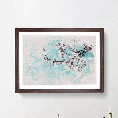 Pale Pink Cherry Blossom Tree - Framed Print