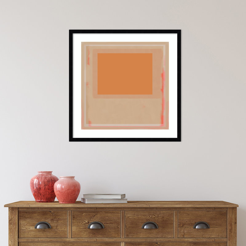 «Pastel Geometric 26» par Dina Dankers, impression sur bois encadrée