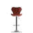 Carty Swivel Upholstered Adjustable Height Counter Stool-23211537