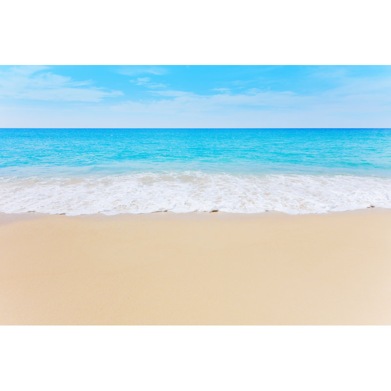 Empty Beautiful Beach by Kwanchai_Khammuean - Wrapped Canvas Print, 30cm H x 46cm W
