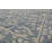 Blue Hand Hooked Wool Rug with Full-Surface Transitional Motif-584135466