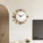 Brown & White Animal Themed Round Wall Clock